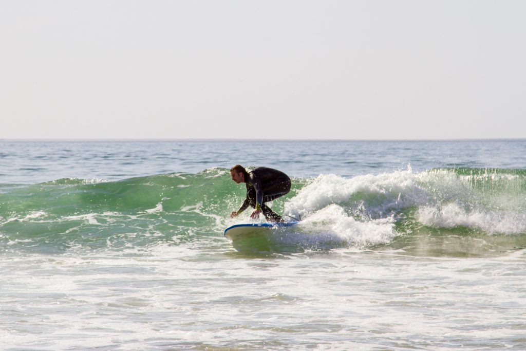 The perfect waves for beginner surfing Yalah Surf Camp